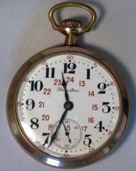 Vintage Hamilton Model 974 Pocket Watch Montgomery Dial WDEW-08 - Click Image to Close
