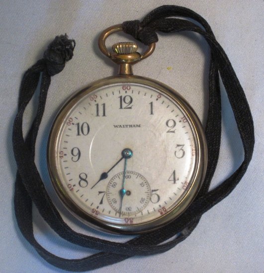 Vintage Waltham Pocket Watch Open Face WDEW-05 - Click Image to Close