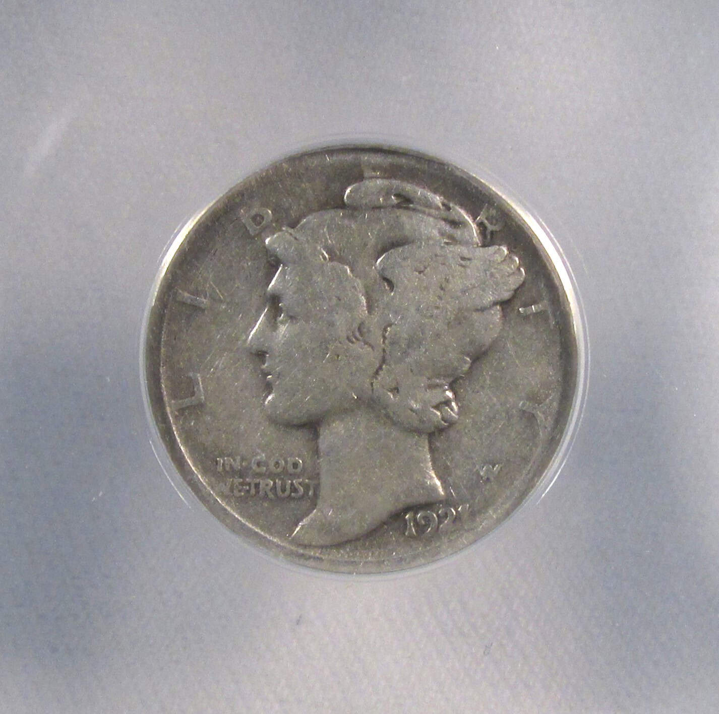 1921-D Silver Mercury Dime ANACS GD4 Details Coin AR188