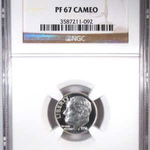 1956 Roosevelt Dime NGC PF67 CAMEO Coin AR834