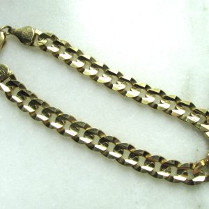 10K Yellow Gold Cuban Link Chain Bracelet ETC10617