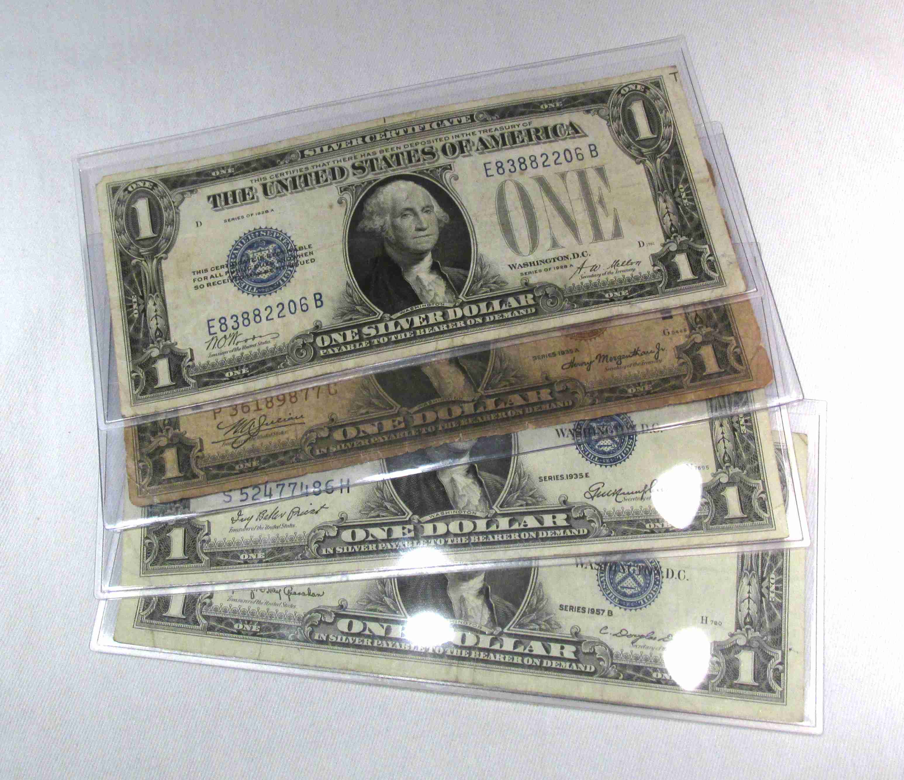 $1 Silver Certificate Type Lot (4 Notes) Funny Back & Hawaii PC910