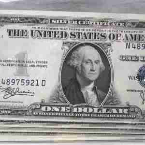 5 Consecutive 1935C $1.00 Dollar Silver Certificates Very CH AU PC911