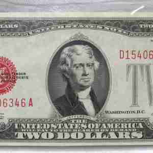 1928-D $2 United States Red Seal Note CH Crisp XF PC915
