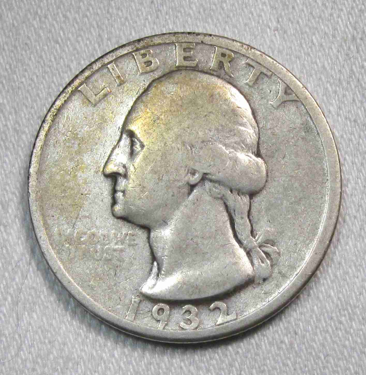 1932-D Silver Washington Quarter Fine Details AT994