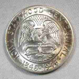1946 Iowa Commemorative Silver Half Dollar CH UNC Coin AU157