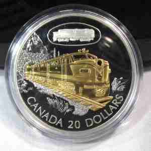 2003 Canada Locomotive "Canadian National FA-1" $20 925 Silver Coin w/OGP AU208