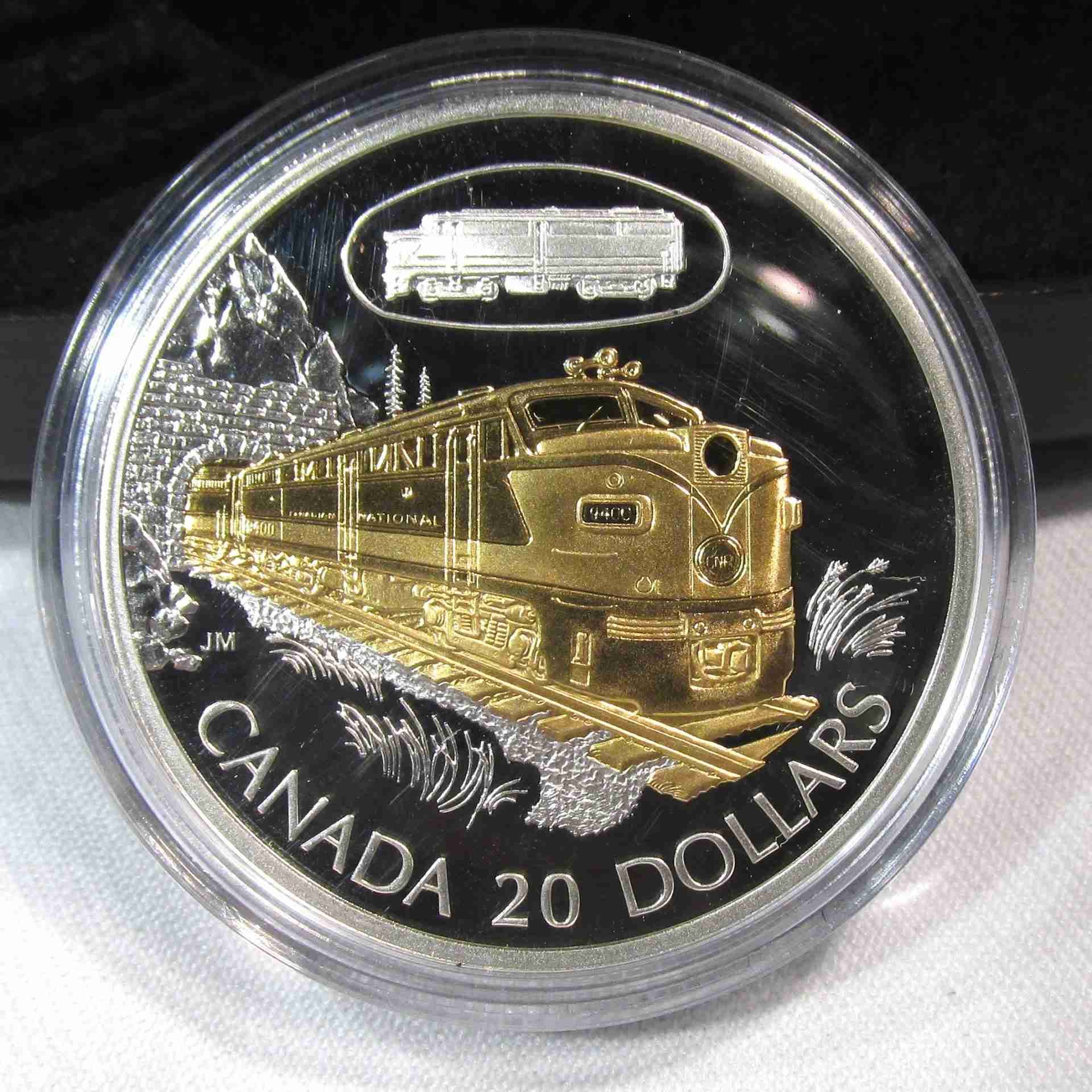 2003 Canada Locomotive "Canadian National FA-1" $20 925 Silver Coin w/OGP AU208