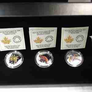2016 3pc. Set Canada "Day of the Dinosaurs" .9999 Half oz. w/ OGP AU228