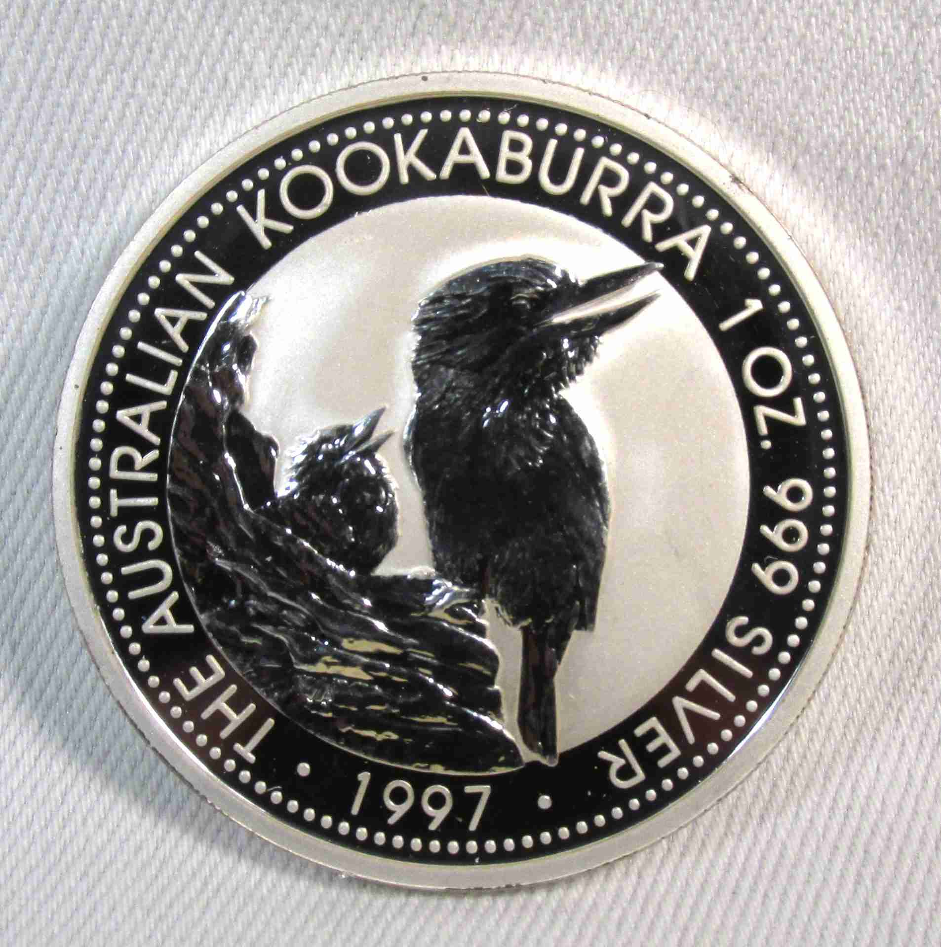 1997 Australia Kookaburra .999 Silver 1oz AU482