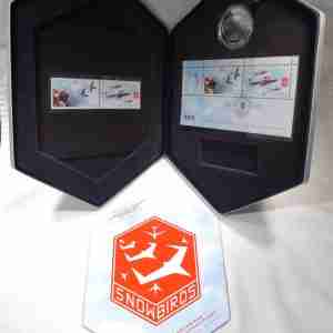 2006 Canadian Forces Snowbirds Stamp & Coin Set .9999 $5 Hologram in OGP AU486