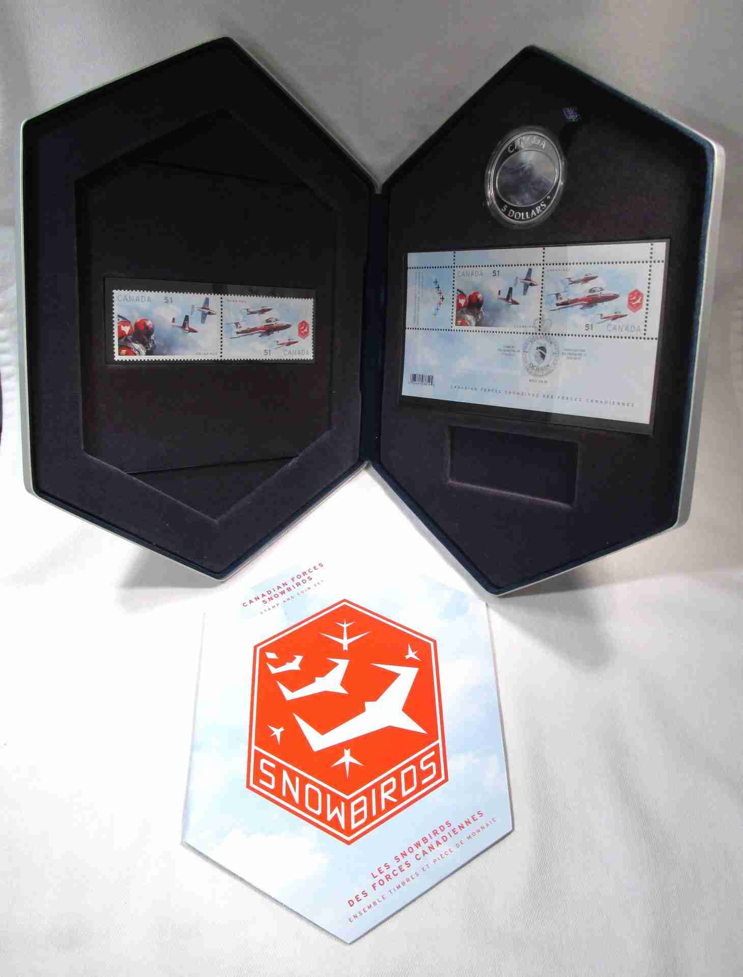2006 Canadian Forces Snowbirds Stamp & Coin Set .9999 $5 Hologram in OGP AU486