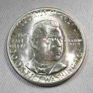 1947-D Booker T. Washington Commemorative Silver Half Dollar CH UNC Coin AU530