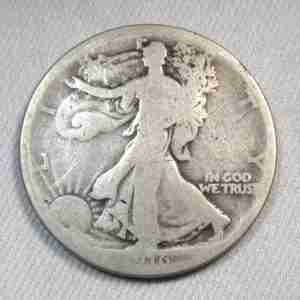 1916 Silver Walking Liberty Half Dollar AG Coin AU547