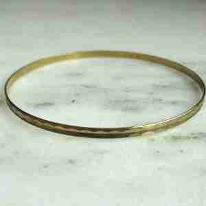 Vintage 8K Yellow Gold Bangle Bracelet Women's ETC11185