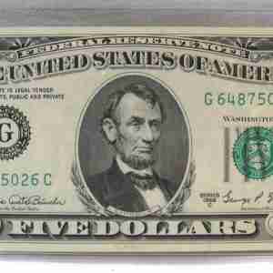1969C $5 Federal Reserve Note Chicago CH CU PC950