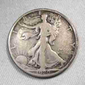 1920-D Silver Walking Liberty Half Dollar VG Coin AU622